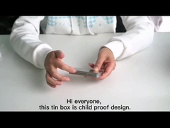 Corrediça resistente Tin Box do cigarro de Preroll das latas da criança