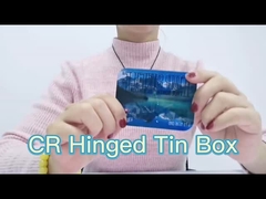 Caixa de estanho à prova de crianças para cartuchos de vape