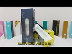 Caixa de cartucho de cigarro com botão à prova de crianças para cartucho de vape 510