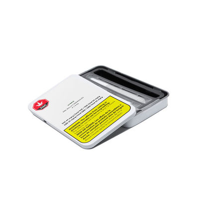 Corrediça feita sob encomenda Tin Box do cigarro de Preroll do bloco da erva daninha da caixa portátil do metal