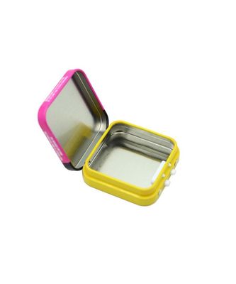 Quadrado resistente Tin Box Food Grade Metal Tin For Candy Mint da criança