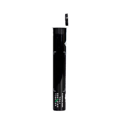 Tubos Pop Top Resistentes a Crianças Para Tubos de Cigarros Pre-Rolls Tubos Pop Top Negros Personalizados