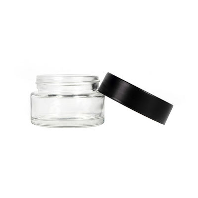 Garrafa de erva de vidro com tampa resistente a crianças 1 oz Garrafa de cânhamo hermética com tampa à prova de crianças