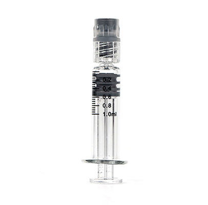 Seringa de vidro do óleo do cânhamo CBD da seringa 1mL da ponta do fechamento de Luer Silp Luer do Borosilicate