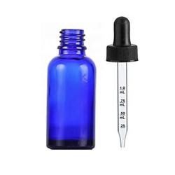 Garrafa de vidro com tampa à prova de adulteração para óleo de THC Ambre Azul Preto Resistente a crianças Garrafa de vidro com gotas