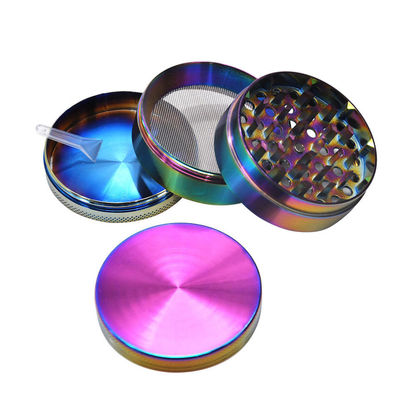 4 do arco-íris do metal camadas da liga de Herb Tobacco Grinder Portable Zinc