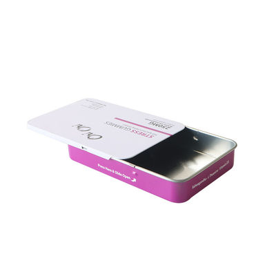 Criança Tin Containers Sliding Preroll Tins comestível resistente
