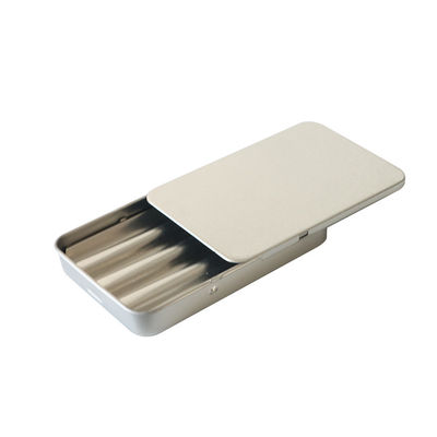 Criança reciclável Tin Box Slide Lid  resistente que empacota pre latas do rolo