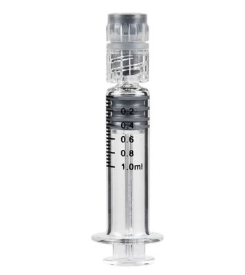Seringa 1mL Prefillable do óleo do fechamento de Luer do vidro de Borosilicate para o óleo do  CBD