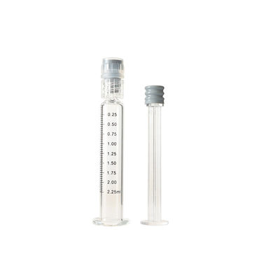 seringa de vidro do fechamento de 2.25ml Luer para seringas reusáveis da solha do óleo do concentrado