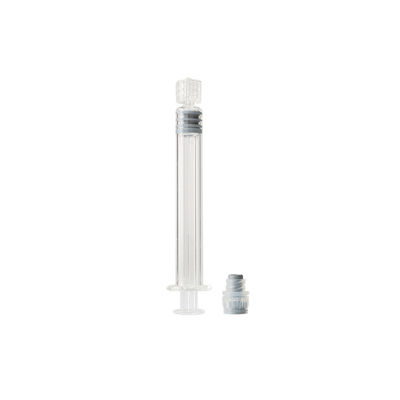 Seringa de vidro médica da seringa 3ml do fechamento de Prefillable Luer da categoria para o óleo do  CBD