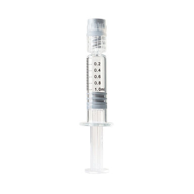 estéril reusável da seringa de vidro do fechamento de 1mL Luer para o óleo de CBD