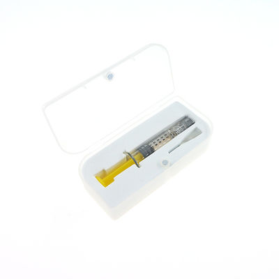 Seringas coloridas do concentrado do cânhamo CBD das seringas 1ml do fechamento de Luer do atuador