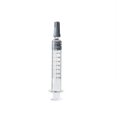 Seringa de vidro 2.25ml do fechamento estéril reusável de Luer para o óleo do cânhamo CBD