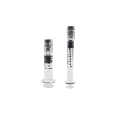seringa longa padrão ou fina de 1ml de Luer do fechamento