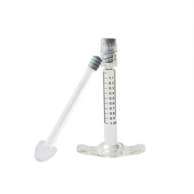 seringa longa padrão ou fina de 1ml de Luer do fechamento