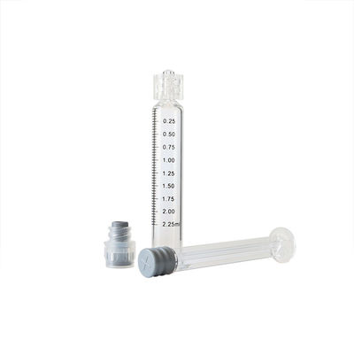 seringa do fechamento de Luer do óleo do  2.25ml com prova do escape do tampão
