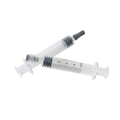 Seringa do fechamento do tampão 5mL Luer do fechamento de Luer da seringa do óleo do cânhamo THC com agulha