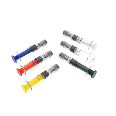 Seringa de vidro colorida do fechamento de Luer para o óleo cosmético do óleo de CBD