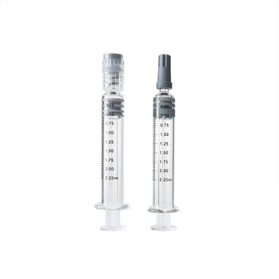 seringa de vidro do fechamento de 2.25ml Luer para seringas reusáveis da solha do óleo do concentrado