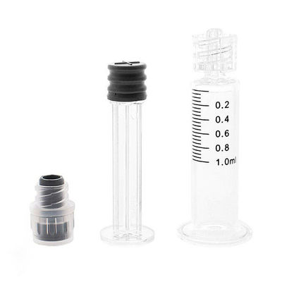 seringa de vidro do fechamento de 1mL Luer reusável para o óleo de CBD