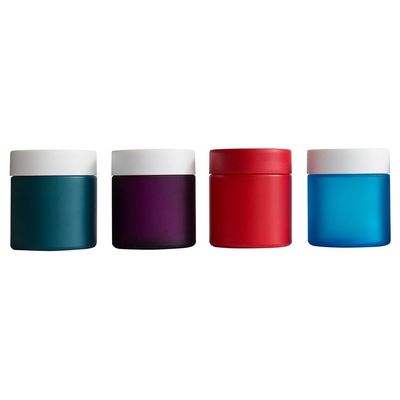 Jarro de vidro à prova de cheiro Jarro à prova de ar de flores de  3oz 4oz 5oz Jarro de armazenamento para erva