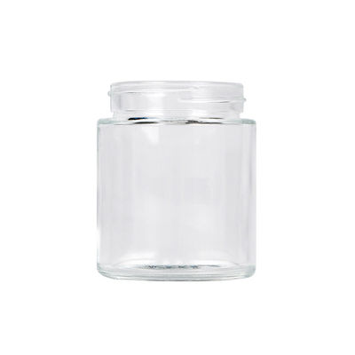 Frasco de empacotamento 4oz claro da erva daninha do centro de detecção e de controlo com o frasco do  do vidro da tampa do parafuso