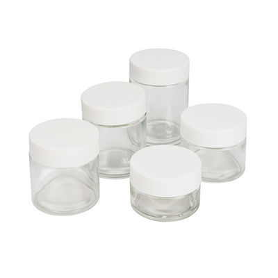Jarro de vidro à prova de cheiro Jarro à prova de ar de flores de  3oz 4oz 5oz Jarro de armazenamento para erva