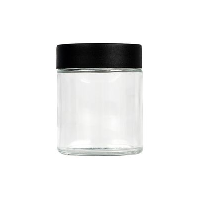 do frasco de vidro da erva daninha do espaço livre 4oz frasco sem perigo para as crianças hermético da flor do