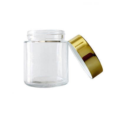 Frasco de erva de vidro de qualidade superior com design de lado reto-CR Certificado Jar à prova de crianças 1oz 2oz 3oz 4oz 5oz