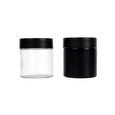 Frasco de erva de vidro de qualidade superior com design de lado reto-CR Certificado Jar à prova de crianças 1oz 2oz 3oz 4oz 5oz