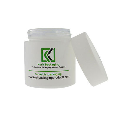 frasco de vidro branco da erva daninha 3oz frasco de vidro resistente da criança de 1/8 de onça