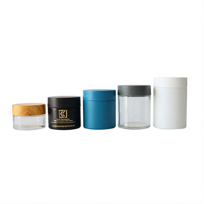 Jarro de vidro à prova de cheiro Jarro à prova de ar de flores de  3oz 4oz 5oz Jarro de armazenamento para erva