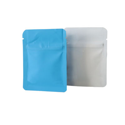 Venda a retalho Blule Branco Negro Resistente a crianças Ziplock Mylar Weed Bags Embalagem à prova de crianças