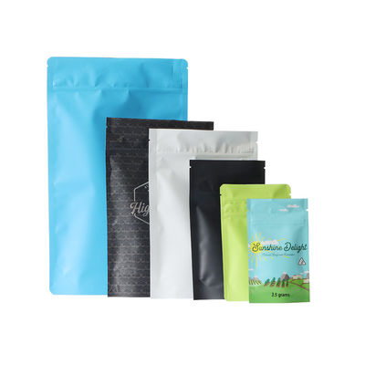 Logo Mylar Weed Packaging Stand personalizado acima do malote