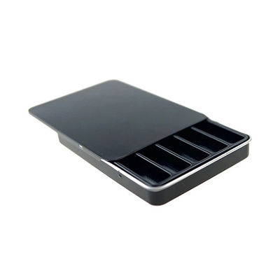 A caixa preta 5pcs do suporte comum do metal rola pre o  Tin Box retangular