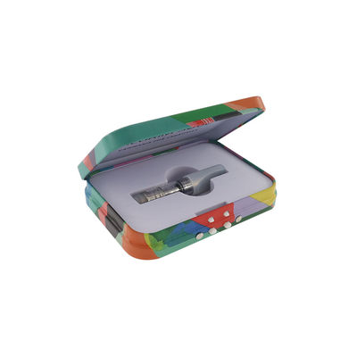 Cartucho articulado resistente da tampa da criança que empacota Tin Recyclable Metal Joint Box