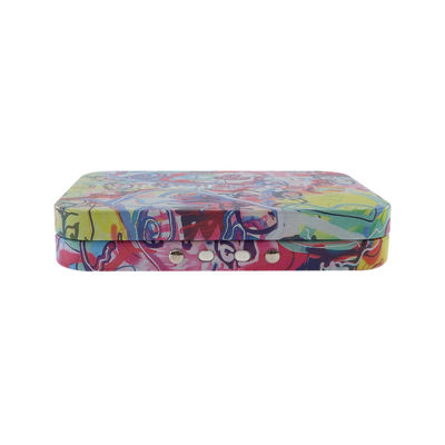 Cartucho articulado resistente da tampa da criança que empacota Tin Recyclable Metal Joint Box