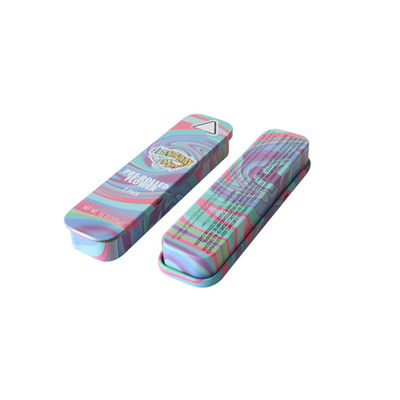 2pcs 4pcs 5pcs Preroll caixa de lata com logotipo personalizado e vários tamanhos