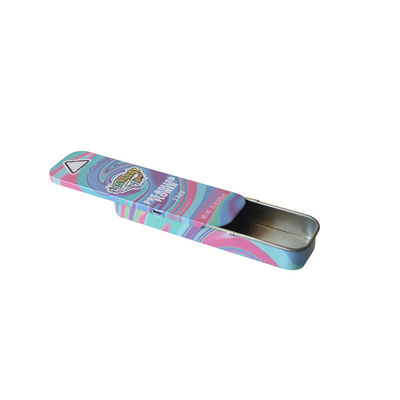 Deslizando o empacotamento resistente de Tin Box Joints Preroll Tin da criança da tampa