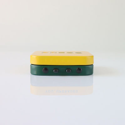 Personalizado imprimindo a lata da hortelã de Tin Box Child Resistant Hinged do quadrado 50 x 50 x 15 milímetros