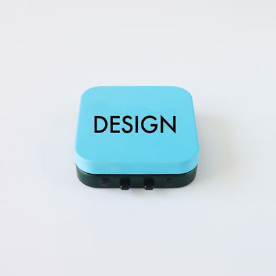 Personalizado imprimindo a lata da hortelã de Tin Box Child Resistant Hinged do quadrado 50 x 50 x 15 milímetros