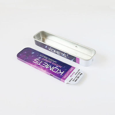 Criança superior Tin Box For Vape Cartridge resistente da corrediça retangular portátil
