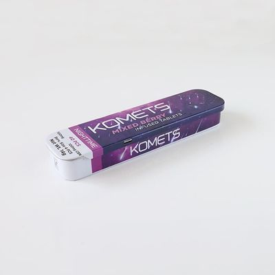 A caixa de Mini Metal Child Resistant Tin para THC infundiu o empacotamento do  das tabuletas
