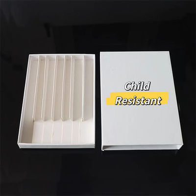 Caixa de papel resistente personalizada preta da criança