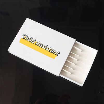 Caixa de papel retangular do cigarro de Prerolls com superfície lisa