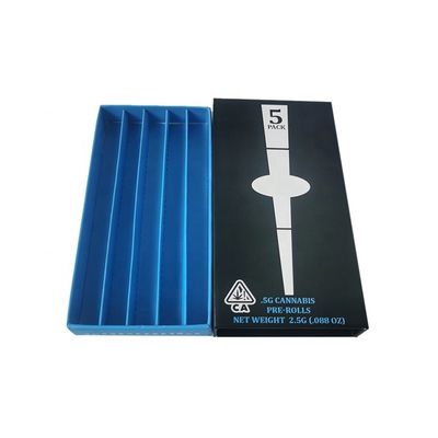 Da gaveta do cartão do papel costume da caixa do rolo pre impresso para os cones 3-12pcs