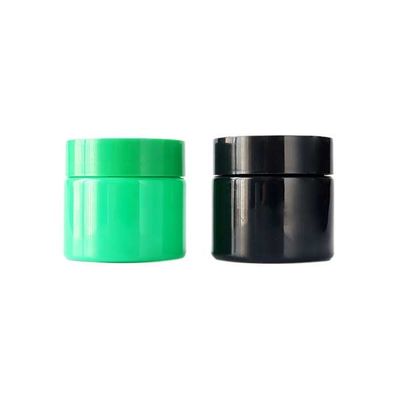 Armazenamento feito sob encomenda do  dos recipientes plásticos 3oz do frasco da flor do cânhamo da cor