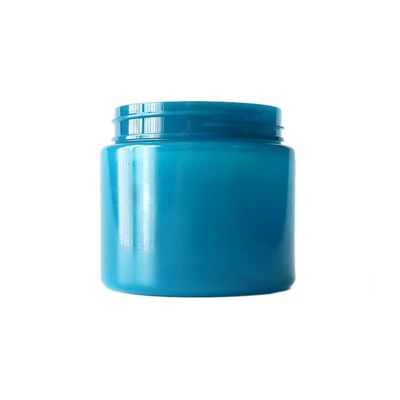 frasco plástico azul da erva daninha 6oz com abaixar &amp; para girar tampões da prova da criança