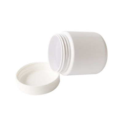 frasco branco da erva daninha dos frascos plásticos resistentes da criança 8oz com tampa sem perigo para as crianças